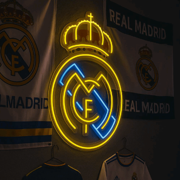 Neón Real Madrid (encendido y apagado)